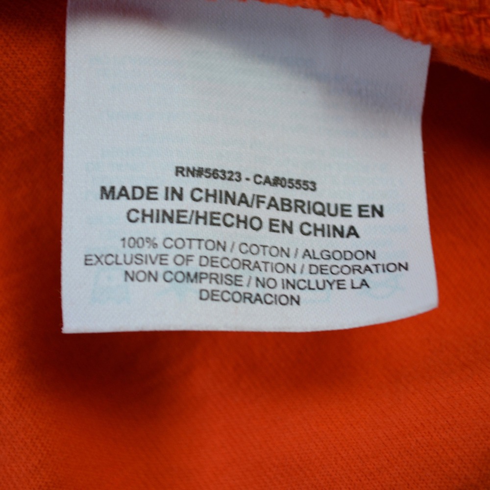 Nike Off-White Air Max 90 Tuxedo Eagle Orange T-Shirt BQ0827-891 Mens Large - Picture 8 of 12